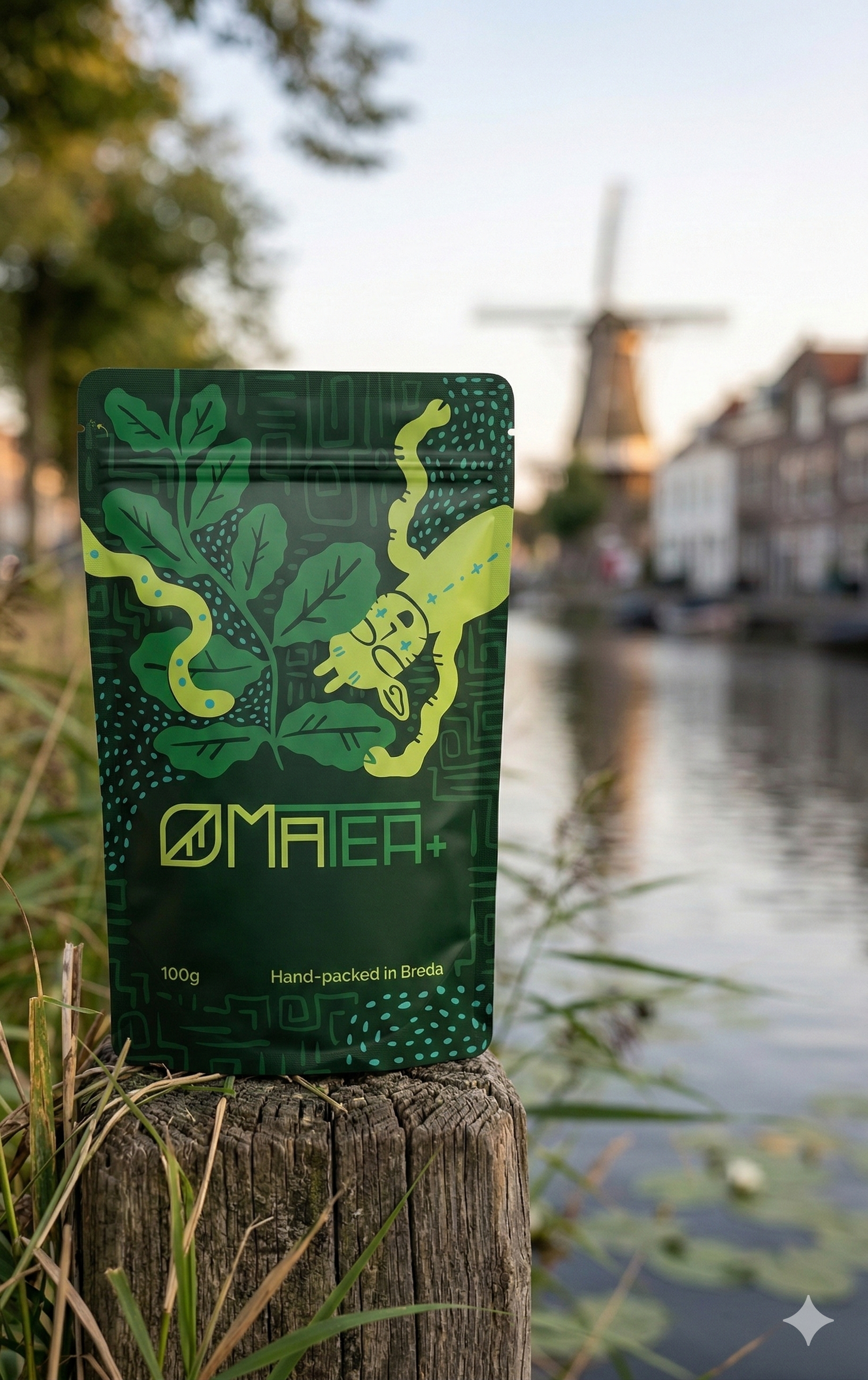 Home maTEA+ Verry Berry Yerba Mate by the canals of Breda